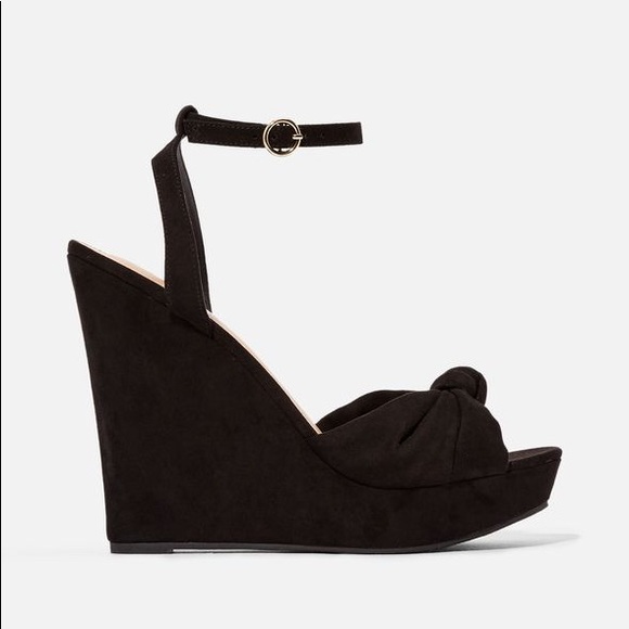 Black Maddison Wedge JUSTFAB - Picture 3 of 7